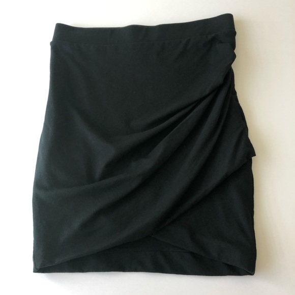 Express asymmetrical wrap front bodycon black mini skirt size extra small - Picture 10 of 10